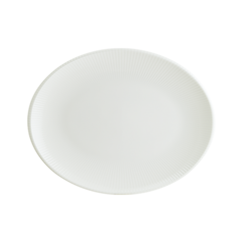 IRSWHMOV31OV - bonna - Iris White Moove Oval Plate 31*24 cm