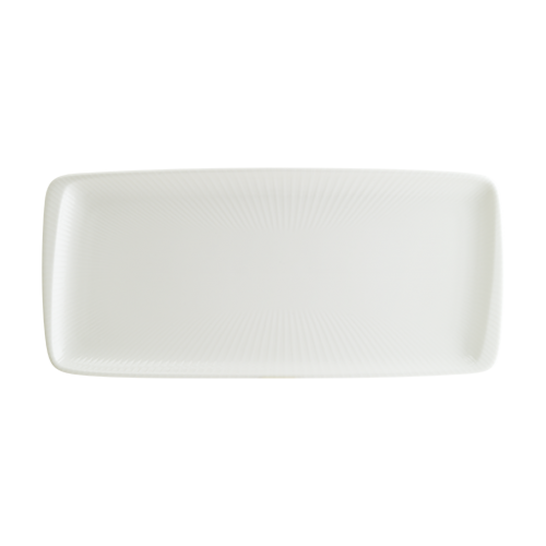 IRSWHMOV35DT - bonna - Iris White Moove Rectangular Plate 34*16 cm
