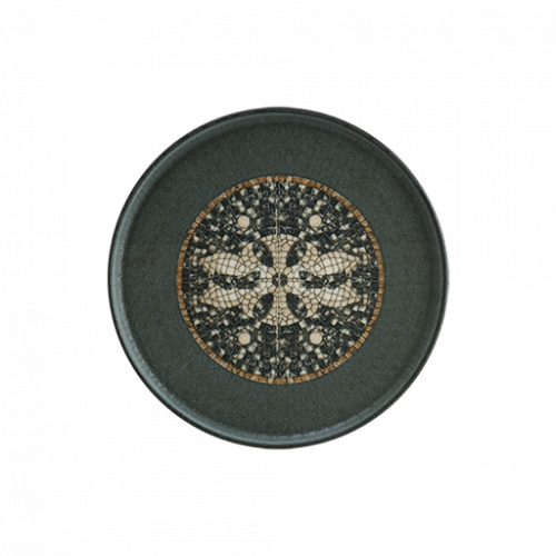 S MT MZPMAHYG16DZ 2 - bonna - Mesopotamia Mosaic Anthracite 16cm Hygge Flat plate
