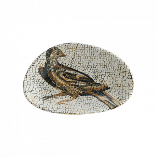 S MT MZPPJVAO15OKY - bonna - Mezopotamya Kuş Vago Oval Kayık Tabak 15*8.5 cm