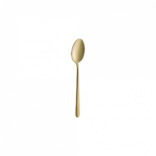 1925ILUO1MGD 1 - bonna - Illusion Mat Gold Tea Spoon 13cm